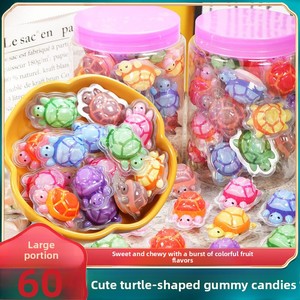 Turtle Shaped Gummy Candy, Multicolor Animal Jelly <strong>Sweets</strong> Individually <strong>Wrapped</strong> for Kids - Product Image 2