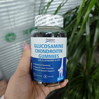 Gommes à base de glucosamine et de chondroïtine, gommes de soutien articulaire extra fortes avec MSM et sureau pour un soutien articulaire naturel