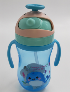 Tasse créative pour enfants, 1 pièce, style, couverture créative avec poignée, paille, gobelet d'apprentissage, tasse à boire, sans BPA, cadeau <span class=keywords><strong>gratuit</strong></span>, nouveau - Product Image 2