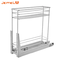 Armoire de cuisine étroite, support de rangement des épices, panier à tiroir coulissant avec rails à fermeture souple