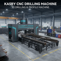 Machine de perçage 3D CNC à grande vitesse Kasry pour poutres en H, fabrication d'acier de construction, système de positionnement automatique des trous