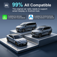 Kowankit Kbox Plus Wireless CarPlay Adapter Android Auto USB Mini Dongle 2 Inch Aksesori Kendaraan Universal