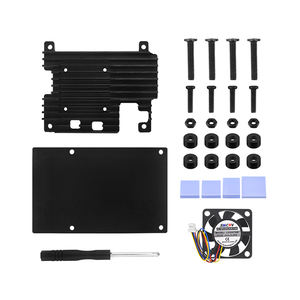 Raspberry <span class=keywords><strong>Pi</strong></span> 5アルミ合金ケースシェルヒートシンク付き放熱冷却ファンPi5用熱伝導テープ - Product Image 6