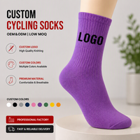 Chaussettes de printemps personnalisées pour enfants et jeunes, faible MOQ, jacquard, antibactériennes, pour le cyclisme et le sport, OEM ODM, logo brodé, semelle respirante