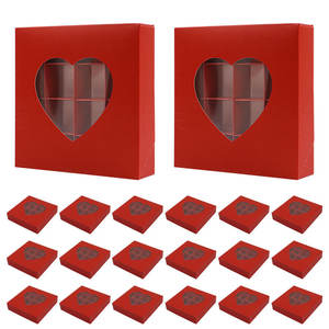New Arrival Romantic Heart Window <strong>Chocolate</strong> Box 16 Piece European Wedding <strong>Valentine</strong> <strong>s</strong> Day Party Gift Packaging - Product Image 2