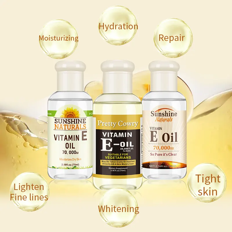 Pretty cowry эфирное масло Витамин Е увлажняющее натуральное масло массажное масло для тела