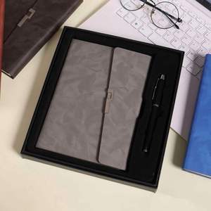 Set de Regalo Corporativo Personalizado, Cuaderno de Cuero PU, Bolígrafo con Impresión Digital, Regalos Promocionales Perfectos para Aniversarios Empresariales y Bancarios - Product Image 4