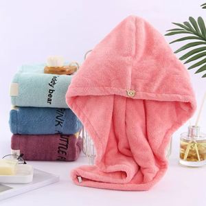 Serviette à capuche en microfibre douce pour femme, séchage rapide, bonnet de bain et turban absorbant pour cheveux, idéal pour la maison - Product Image 1