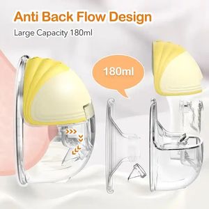 Tire-lait électrique portable sans fil OEM 180 ml avec écran LED, 2 modes, 9 niveaux, mains libres, petit modèle S18 en silicone <span class=keywords><strong>pour</strong></span> bébé - Product Image 3