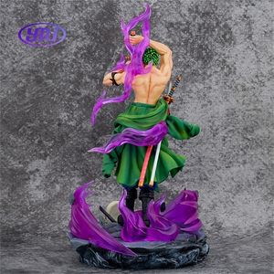 Action Figure di <span class=keywords><strong>Zoro</strong></span> della Serie <span class=keywords><strong>Roronoa</strong></span>, Stile One Knife Flow con Nastro Energetico Haki, Decorazioni Collezionabili Anime, Artigianato in Plastica - Product Image 4