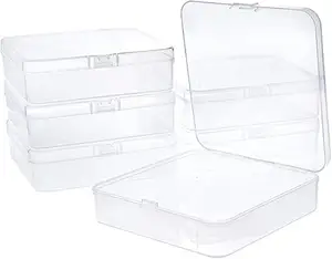 Mini Plastic Transparante Container Tool Box Met Deksels Voor Kleine Product