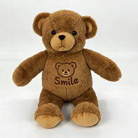 Ours en peluche marron personnalisé, jouet en peluche doux, animal en peluche mignon, poupée ours câline, cadeau pour enfants, fabricant OEM ODM