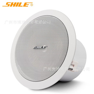 Haut-parleur de plafond Shile, coaxial 8 pouces, 40W, stéréo encastré pour la maison et les conférences - Product Image 1