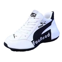 Sepatu Kasual Pria Sneakers Bernapas Model Tali Kulit Sintetis Gaya Musim Dingin Sepatu Chunky Gaya Pasangan