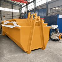 Conteneur à déchets en acier robuste XINTUO avec crochet de levage pour le recyclage des déchets métalliques industriels, haute sécurité, capacité de 800 kg, Shandong