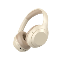 Casque Bluetooth sans fil supra-auriculaire au design minimaliste, avec basses profondes et double mode, idéal pour les voyages et le sport