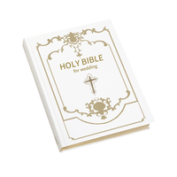 Nouvelle conception, reliure parfaite, couverture rigide, Bible de mariage NKJV, nouvelle version internationale avec papier offset
