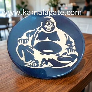 Placa de Ágata Negra con Cabeza de Buda, Tallada y Pulida, para Carga Reiki, Decoración del Hogar con Temática Budista - Product Image 4