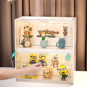 Présentoir <span class=keywords><strong>de</strong></span> jouets personnalisé <span class=keywords><strong>de</strong></span> luxe Boîte empilable transparente en acrylique pour figurine d'anime Boîte <span class=keywords><strong>de</strong></span> rangement <span class=keywords><strong>de</strong></span> cas - Product Image 3