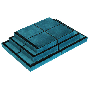 Bộ 3 Hộp Đựng Đồ Chơi Trẻ Em Gấp Gọn Bằng Nhung Màu Xanh Dương - Product Image 3