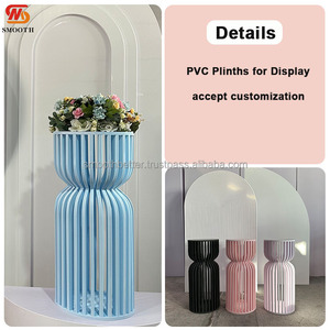 Decorazioni per Feste Baby Shower, Supporto per Torte in Metallo Rotondo di Alta Qualità, Piedistallo Acrilico Bianco Ondulato per Matrimoni - Product Image 4