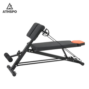 Bán buôn đa chức năng trở lại mở rộng cơ bản thiết bị tập thể dục ngồi lên băng ghế dự bị có thể gập lại tập luyện băng ghế dự bị với sức đề kháng ban nhạc - Product Image 6