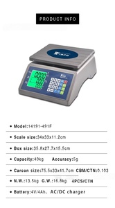 Veidt Weighing 30kg 10g IP68 Stainless Steel Waterproof Scale Digital Seafood Balanza 14191-491F ACS-JC81W 30kg 10g IP68 S - Product Image 6