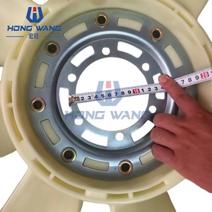 Ventilateur de refroidissement de moteur efficace pour excavatrice, pièces de rechange, marque HongWang, garantie 1 an pour 6D24 - Product Image 3