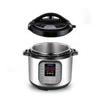 Olla a presión eléctrica de gran oferta, olla arrocera programable multiusos de 6L, Control Digital, olla de cocción lenta, tiempo preestablecido de yogur de frijol