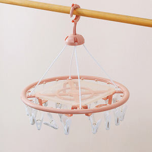 Round Shape Plastic Laundry Clip and Drip <strong>Hanging</strong> <strong>Dryer</strong> with 20 Pegs for <strong>Socks</strong> and Underwear Drying - Product Image 6