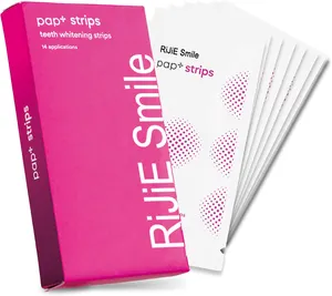 28 adet/14pairs beyaz jel diş beyazlatma şeritleri beyazlatma diş ağartma araçları Pap diş beyazlatma şeritleri - Product Image 2