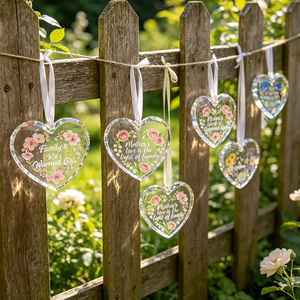 Decoración Personalizada para el Hogar, Colgante de Cristal con Forma de Corazón, Letrero Suspendido, Adornos de Cristal Personalizados OEM ODM - Product Image 1