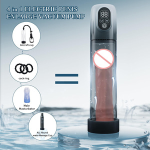 工場直販 電動自動男性用オナホール 大人のおもちゃ 水陰茎ポンプ LCDディスプレイ ソフトTPE素材 水圧真空ポンプ - Product Image 3