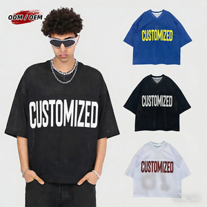 T-shirt de sport ample pour homme, coupe décontractée, imprimé numérique, maille respirante, idéal pour la superposition - Product Image 2