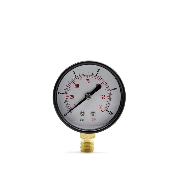 Grosna Radiale idraulico 63 millimetri 0-10 bar in acciaio inox shell Quadrante di Pressione Manometro manometro