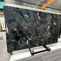 Dalle de quartzite Verde Lapponia - Pierre naturelle verte avec veinage blanc pour comptoir, mur et sol, grande dalle polie