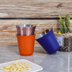 <span class=keywords><strong>Tasse</strong></span> à <span class=keywords><strong>double</strong></span> eau créative en acier inoxydable 304 Design classique, <span class=keywords><strong>tasse</strong></span> thermos sous vide pour bar, restaurant, mini verre à vin - Product Image 5