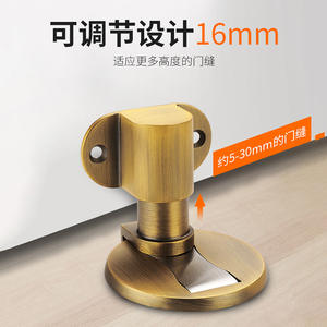 Retenedor de Puerta Ajustable de Acero Inoxidable 304, Montaje en Suelo, Sin Taladro, Imán Potente para Puertas y Ventanas - Product Image 6