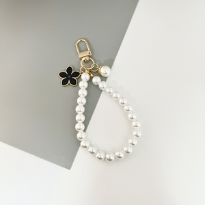 Porte-clés de mariage en perles avec <span class=keywords><strong>pendentif</strong></span> fleur pour sac, accessoires en perles, breloques, cadeaux pour faveurs de mariage, accessoires de photomaton - Product Image 6