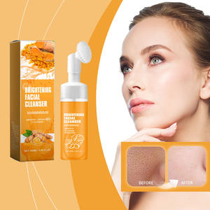 Private Label limone curcuma acido Kojic illuminante organico Skincare Set schiuma detergente viso e sapone - Product Image 2