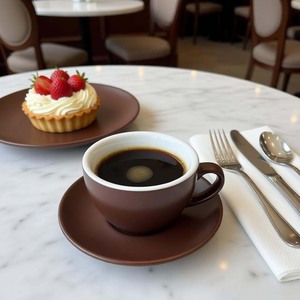 Tasses à café en porcelaine modernes de 10,2 oz pour restaurants et cafés, vente en gros, personnalisables <span class=keywords><strong>avec</strong></span> logo, ensemble <span class=keywords><strong>tasse</strong></span> et <span class=keywords><strong>soucoupe</strong></span> pour latte, cappuccino et <span class=keywords><strong>expresso</strong></span> - Product Image 3