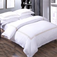 Parure de Lit et de Housse de Couette en Satin 100% Coton Textiles de Maison Chinois
