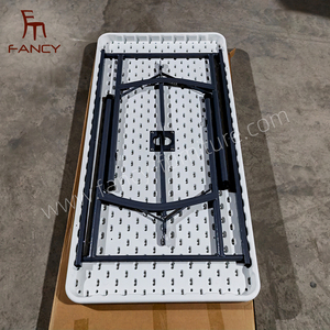 Cheap Rectangle <strong>Folding</strong> <strong>Table</strong> HDPE <strong>Plastic</strong> <strong>Folding</strong> <strong>Tables</strong> for Outdoor Event - Product Image 6