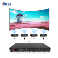 RS232 HDMI Noir Mur Vidéo LCD UHD 3D Sortie Immersive 1 Entrée 4 4K Intérieur Multi-Projection Extérieur TV Media BIT-HPF-104