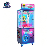 Marwey Machine de jeu d'arcade commerciale d'intérieur à monnayeur, grue à pinces double pour poupées et jouets de collection, machine à griffes à cadeaux à vendre