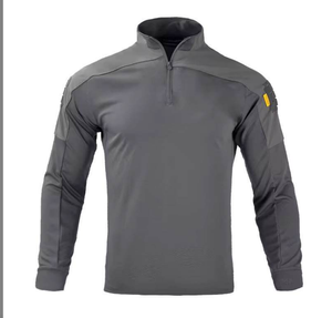 Chemise de travail pour homme DFH01 HY HANWILD, en maille élastique, séchage rapide, manches longues, style cargo, confortable, pour activités de plein air. - Product Image 4