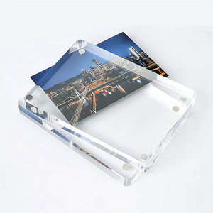 Tùy Chỉnh Trong Suốt Acrylic Ảnh Khối Thẻ Gạch Đặt Acrylic Từ Khung Ảnh Cho Dán - Product Image 5