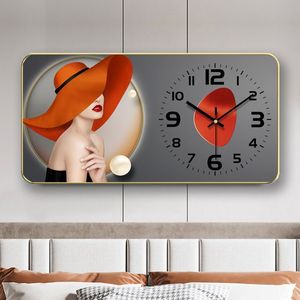 Bán hàng nóng ánh sáng sang trọng pha lê sứ sơn đồng hồ treo tường trang trí đồng hồ treo tường trang trí nhà đồng hồ treo tường - Product Image 5