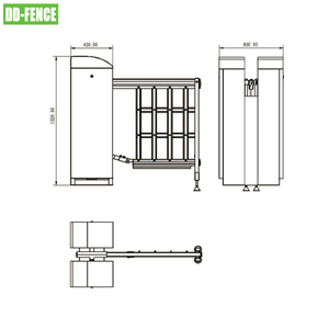 Nhiệm vụ nặng nề dù cổng bãi đậu xe lối vào tự động rào cản cổng không khí cổng rào cản - Product Image 3