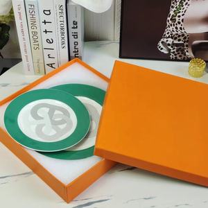 Juego de Platos de Porcelana de Lujo Nórdico de 4 Piezas, Color Verde, para Restaurante, con Caja de Regalo - Product Image 6